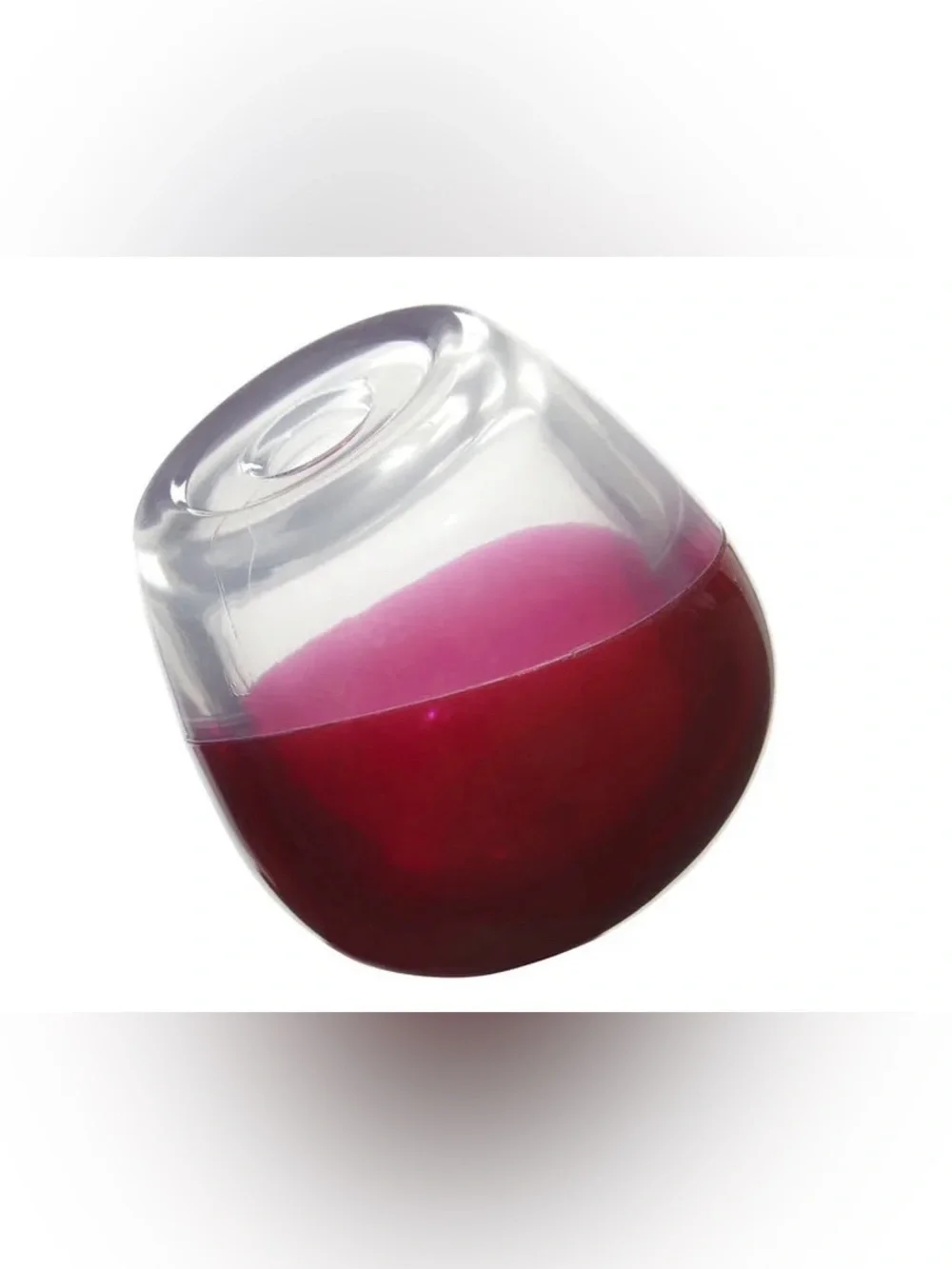 Bark Box Super Chewer Wine Glass dog toy NEW Large dog rubber bounce